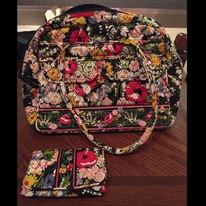 Vera Bradley Satchel and matching wallet